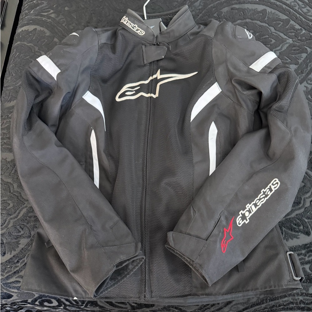 Alpinestars Black Jacket with White and Red Accents